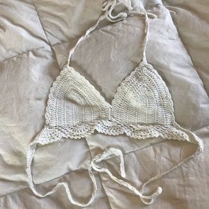 Crochet swim suit top